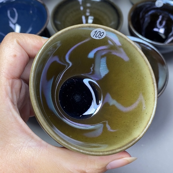 茶盏建窑建盏柴烧主人杯微瑕