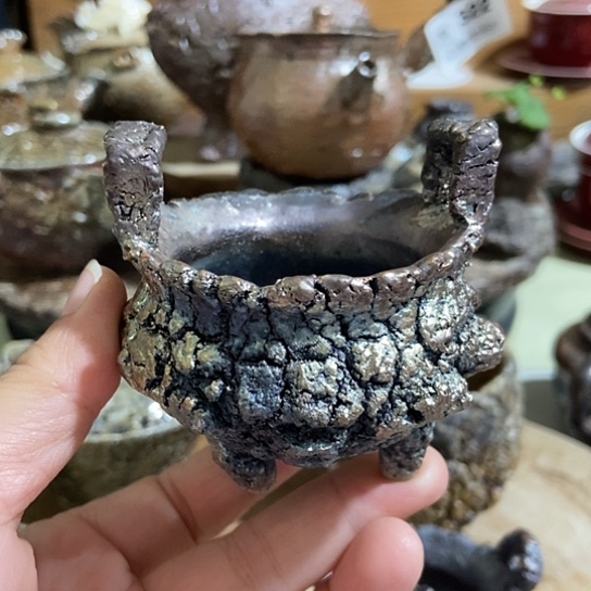 杯小香炉柴烧裸烧手作品