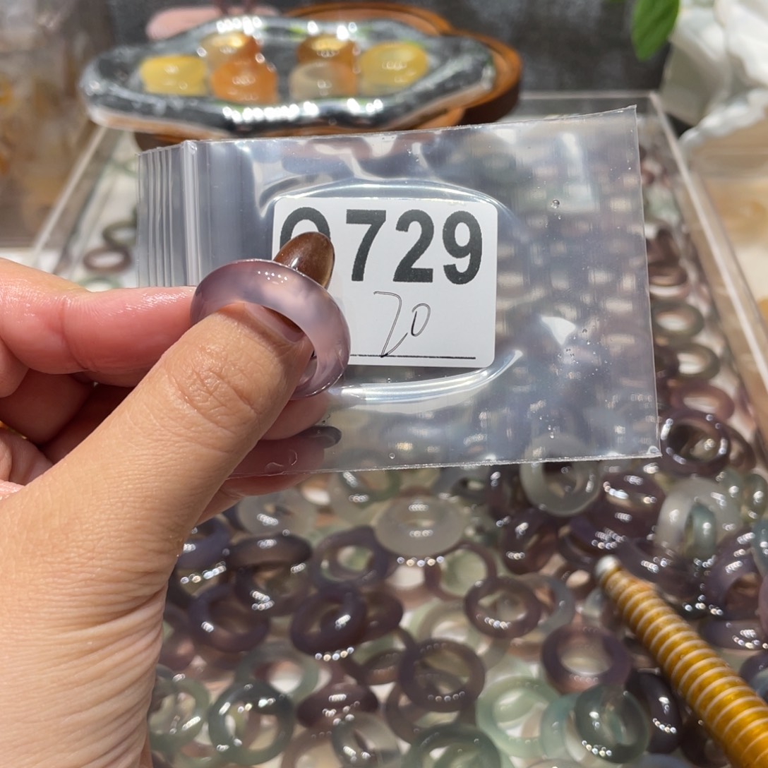 玛瑙/玉髓未镶嵌戒指729