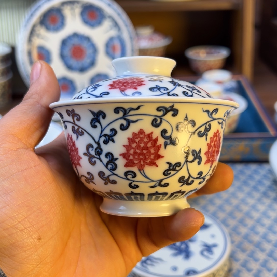 摆件新年快乐茶器百宝箱