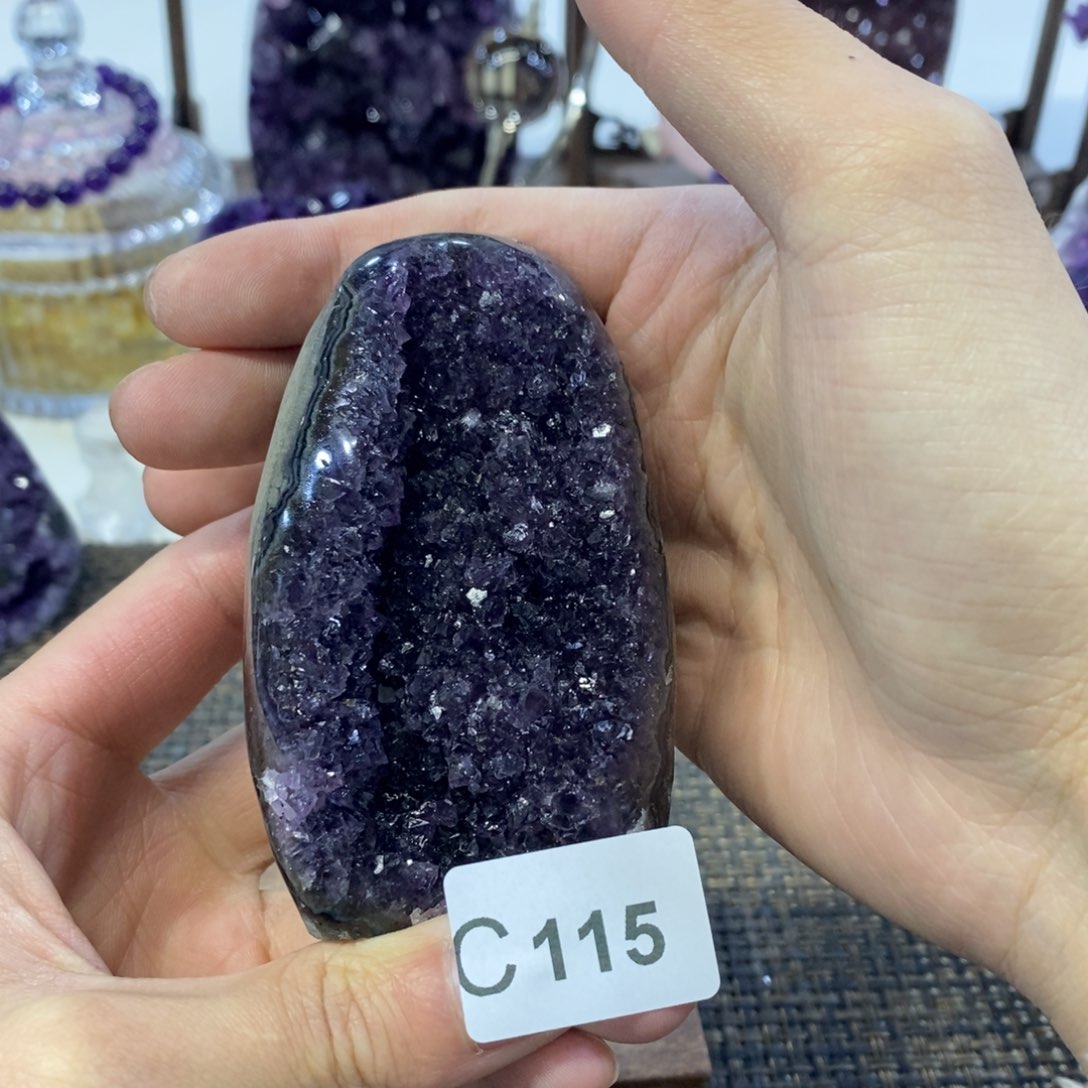 紫晶摆件摆件未镶嵌