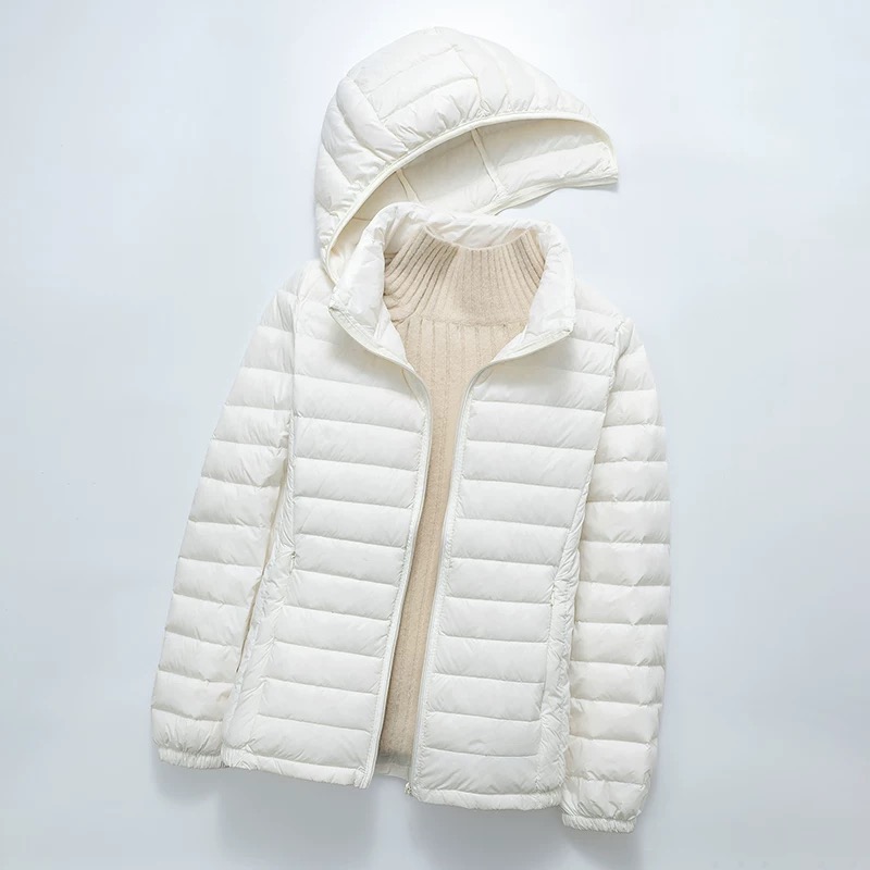 丫丫轻薄羽绒服短款保暖秋冬立领冬季女士女款户外