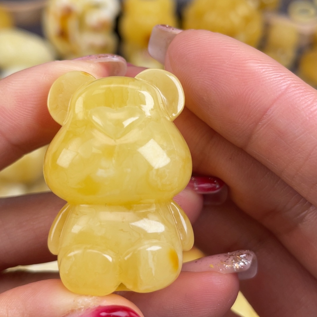 琥珀裸石未镶嵌蜜蜡