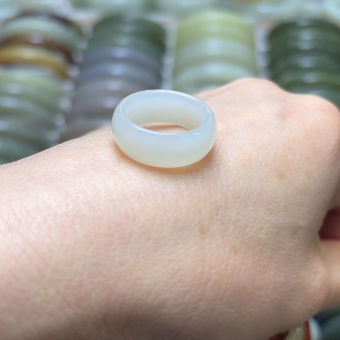 和田玉戒指未镶嵌闫*