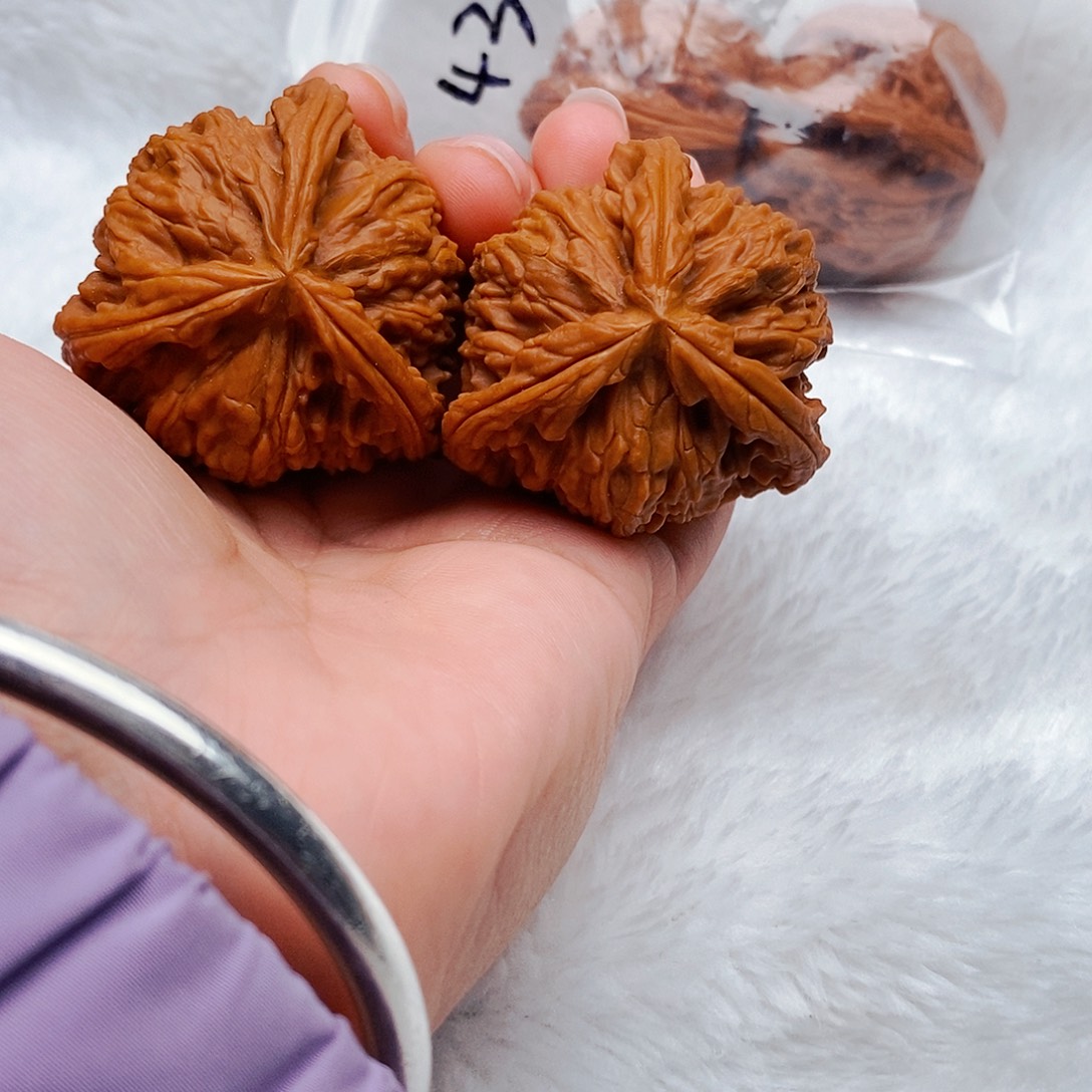 诗***华吊坠文玩核桃三棱