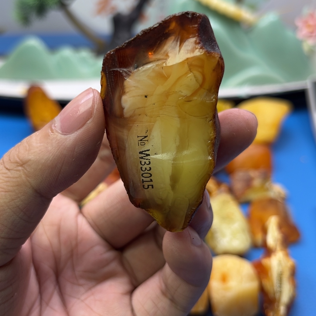 定制琥珀未镶嵌蜜蜡原石不退不换