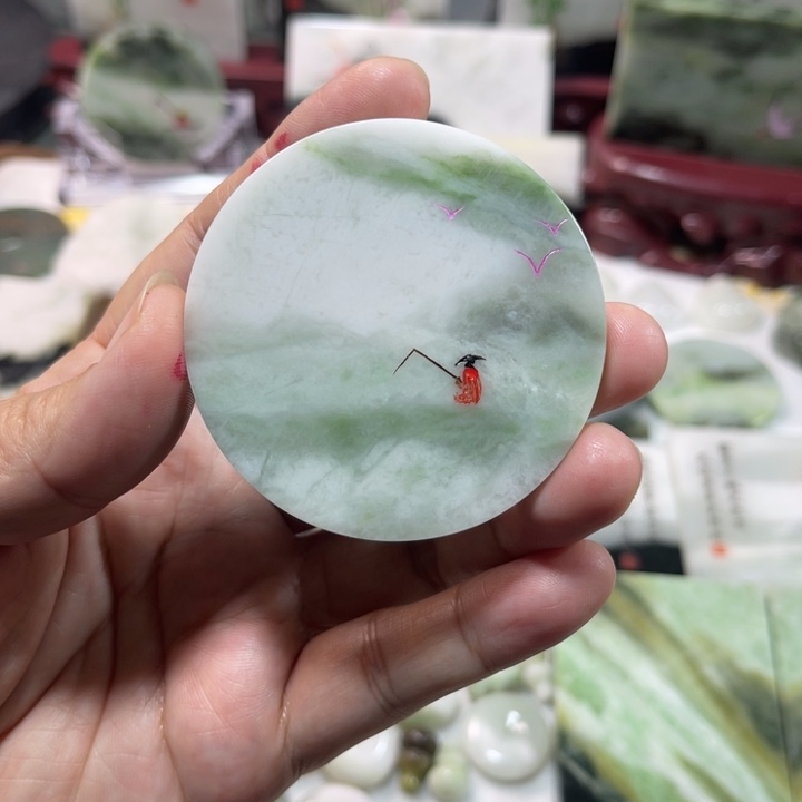 独山玉未镶嵌颈饰