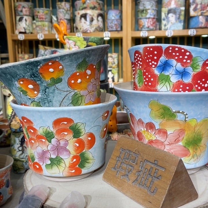 红陶景德镇艺术手绘作品