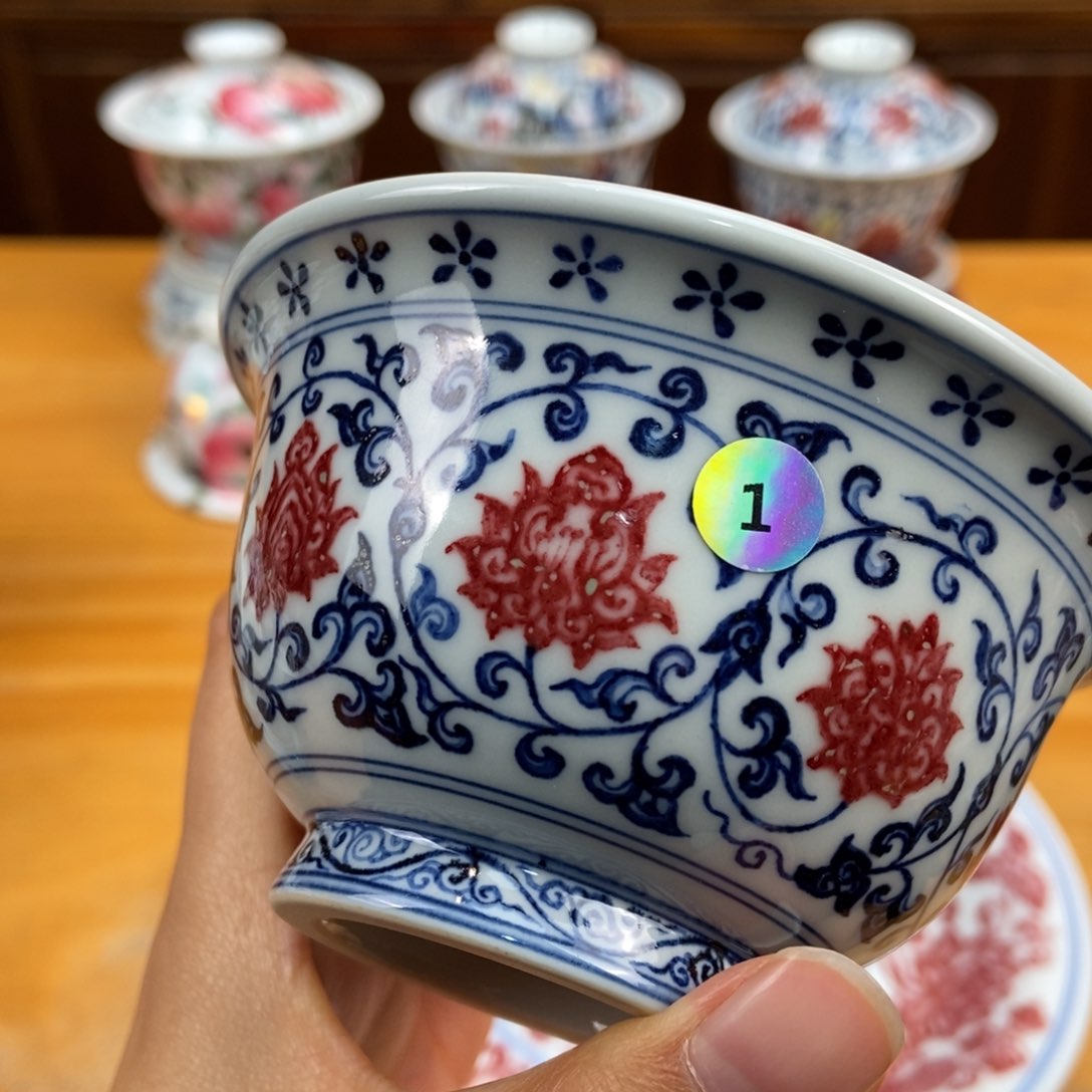 手绘现代茶具非古董