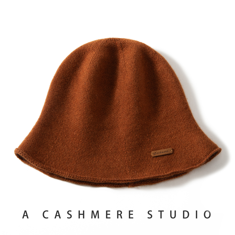 【渔夫帽】中小头围女士冬季冷帽针织山羊绒渔夫帽优雅知性羊绒帽子