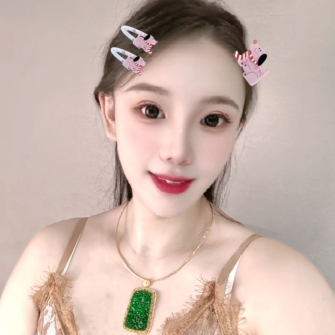 天然翡翠18k金镶嵌辣绿花片大牌牌
