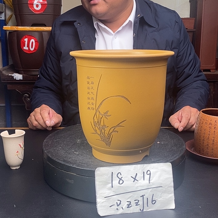 花盆紫砂货号一只ZZJ16