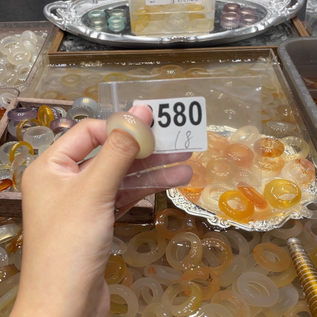 玛瑙/玉髓未镶嵌戒指580