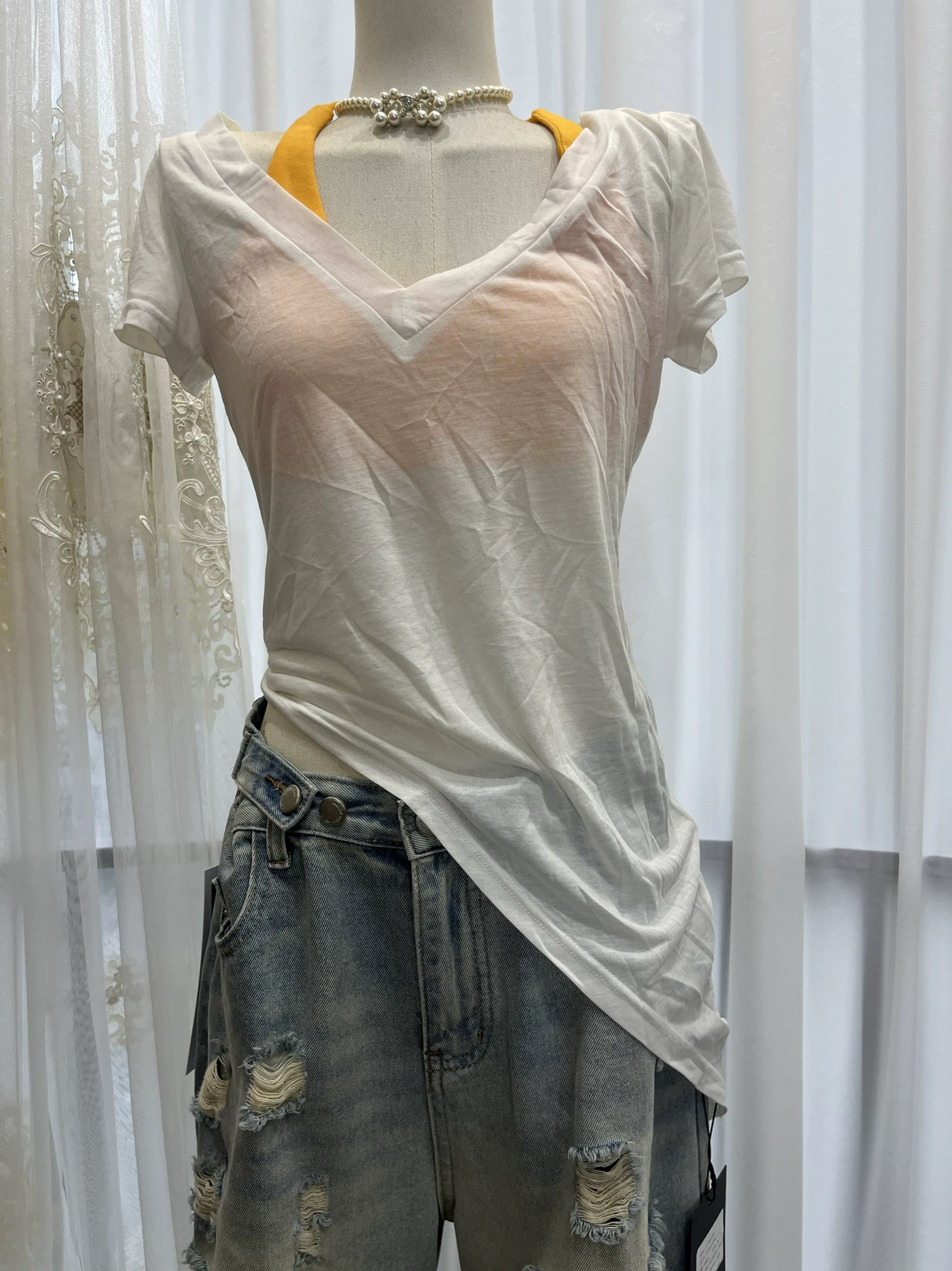 设计师潮牌Bo家～两件套挂脖短袖