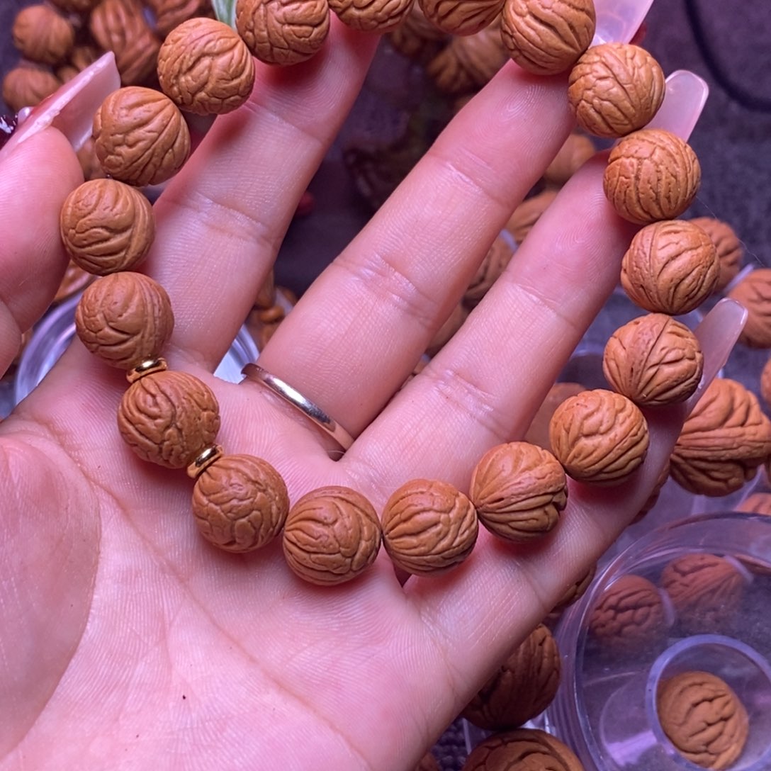 秦岭龙纹桃核单圈