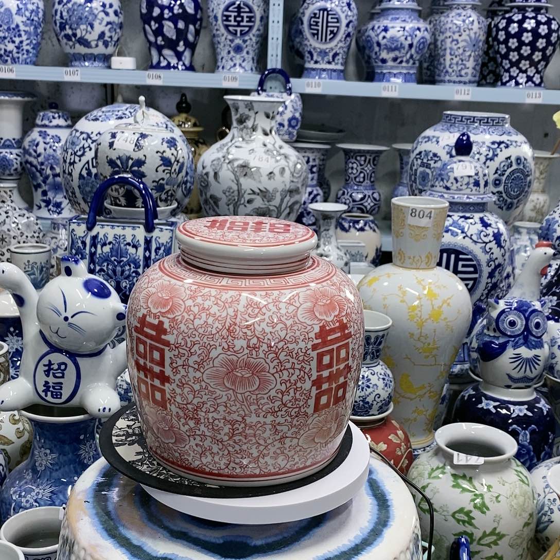 【闪购商品】摆件双喜临门储物罐20.8.20………………