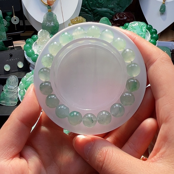 石英质玉未镶嵌手串9+