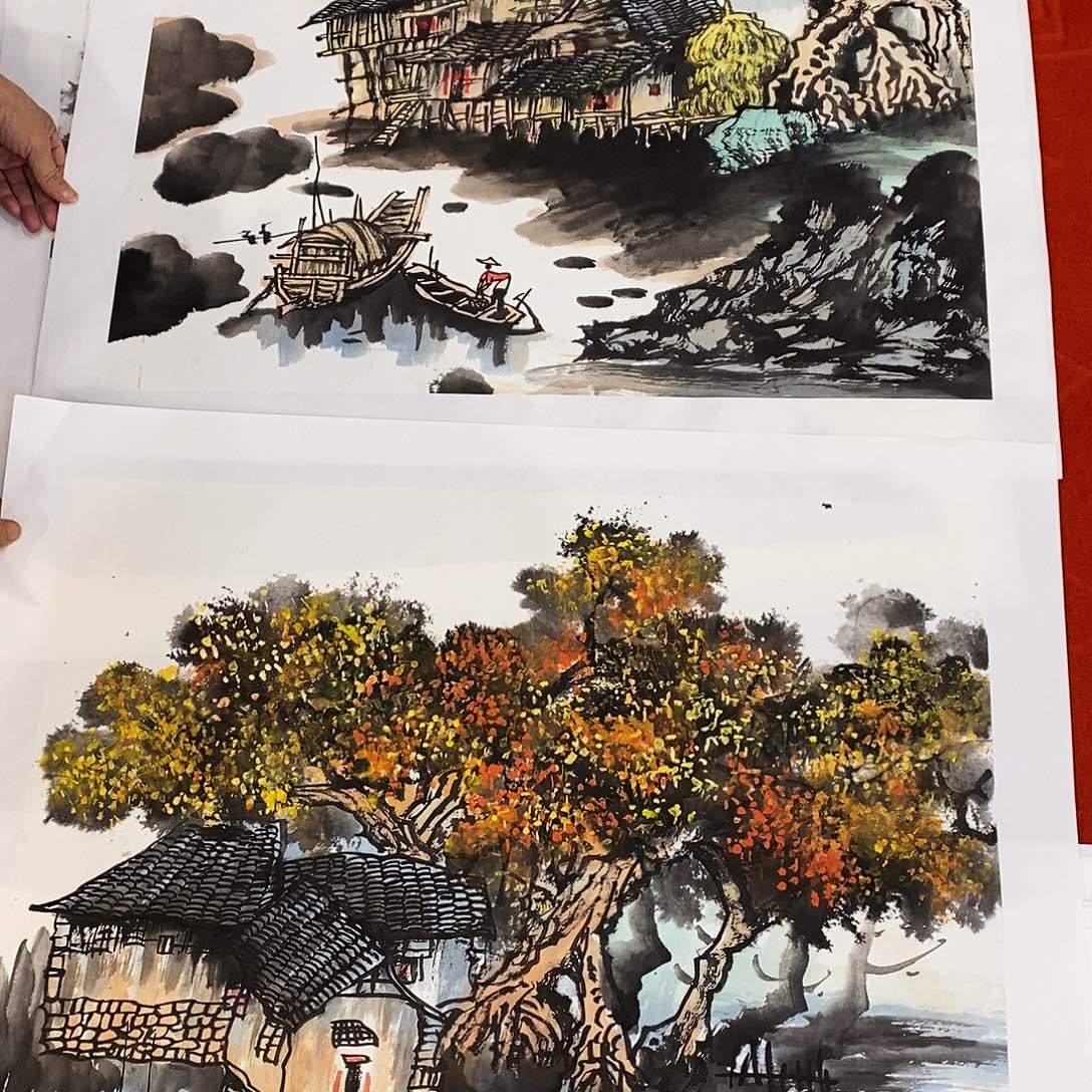 国画我在上课一听到这个话题真的要