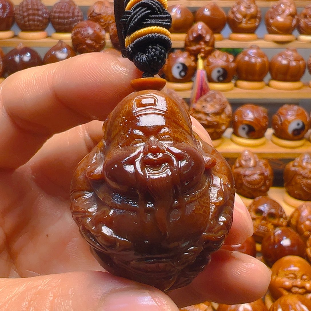橄榄核手串/手链财神一颗玉华