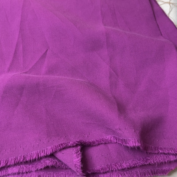 棉混纺玫紫色厚2米