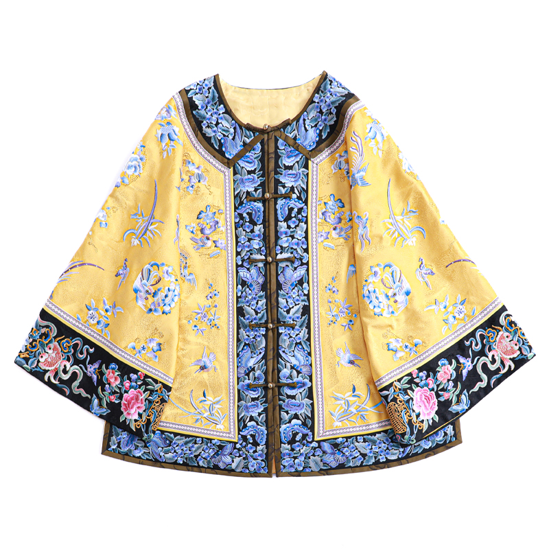 「清羽慕」乐锦坊 桑蚕丝 国风手工设计百搭刺绣国潮女装汉服上衣