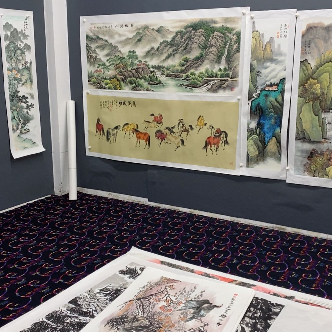 国画q****4张文小六尺曈