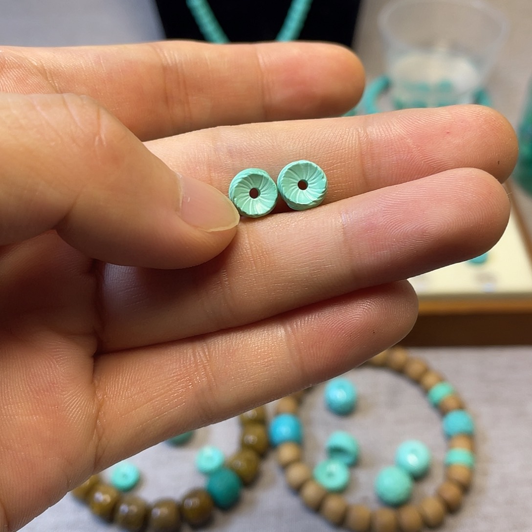 原生态湖北松配饰，直径8