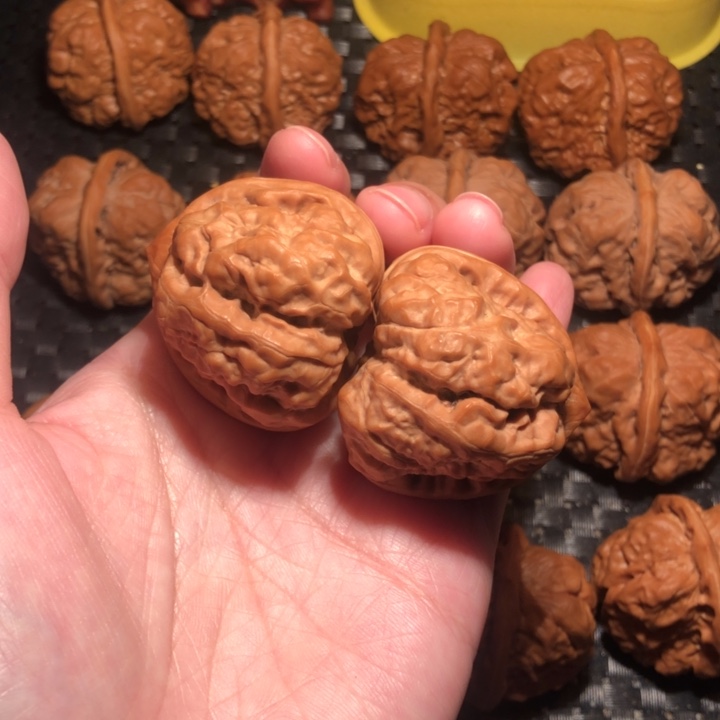 登***楼文玩核桃把件三角蛙