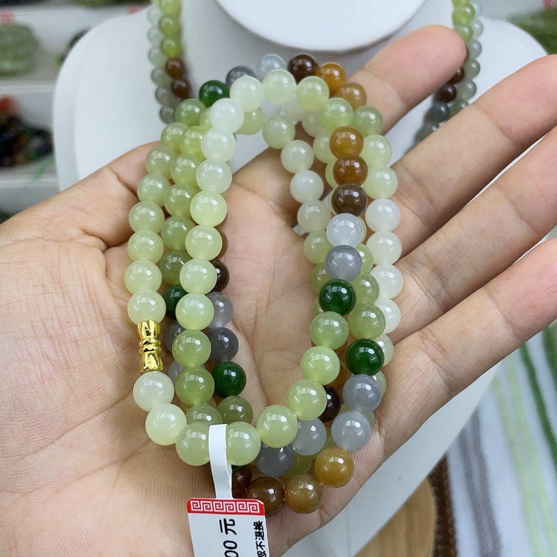 项链未镶嵌和田玉8mm