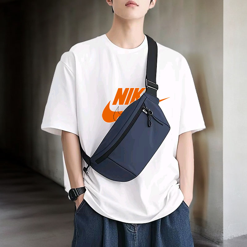 AIR潮牌T恤男女同款时尚百搭圆领印花t恤短袖AIR橙勾AIR