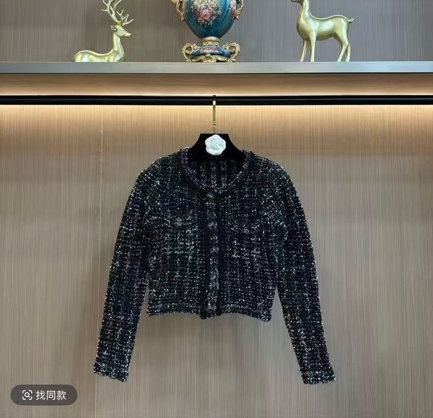 25307/25308小香风气质轻奢时尚百搭休闲设计师针织套装