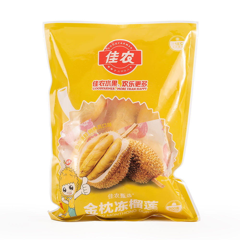 【鹏程甄选】佳农泰国金枕冷冻榴莲肉900g独立包装/袋装