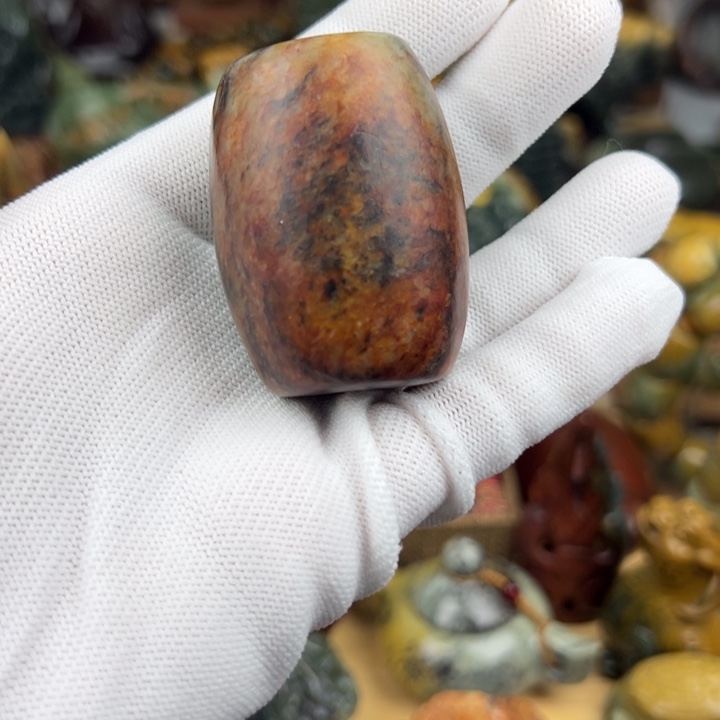 岫岩河磨玉（透闪石质玉）把件未镶嵌演**胖