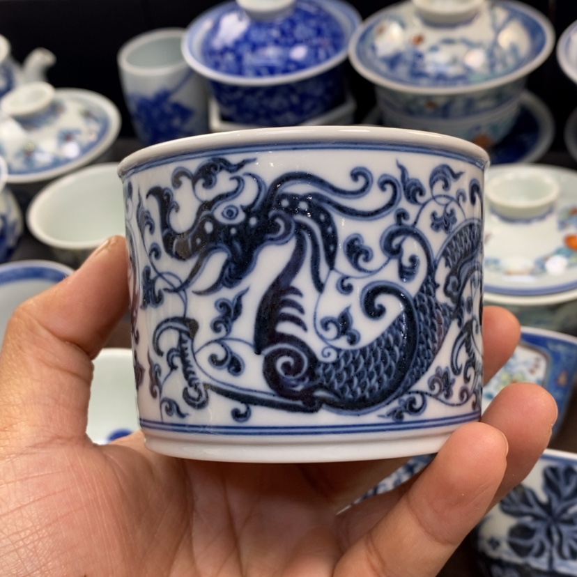 【闪购商品】景德镇青花主人杯