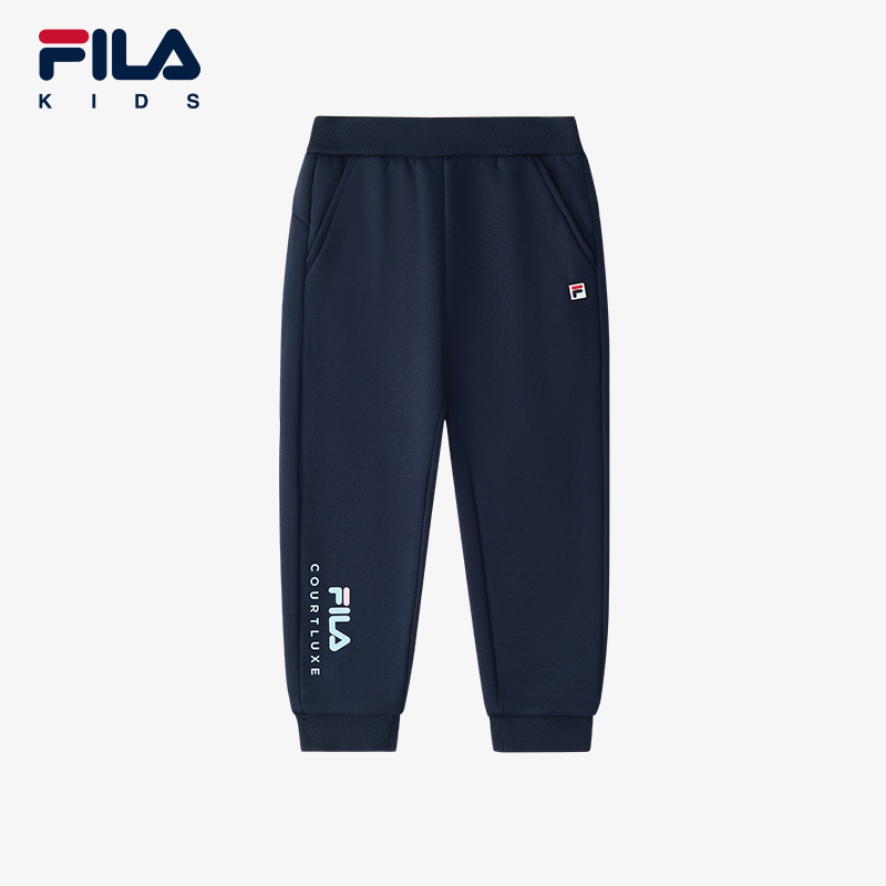 【斐暖科技】斐乐儿童运动加绒时尚休闲百搭女童潮流卫裤K11G443609