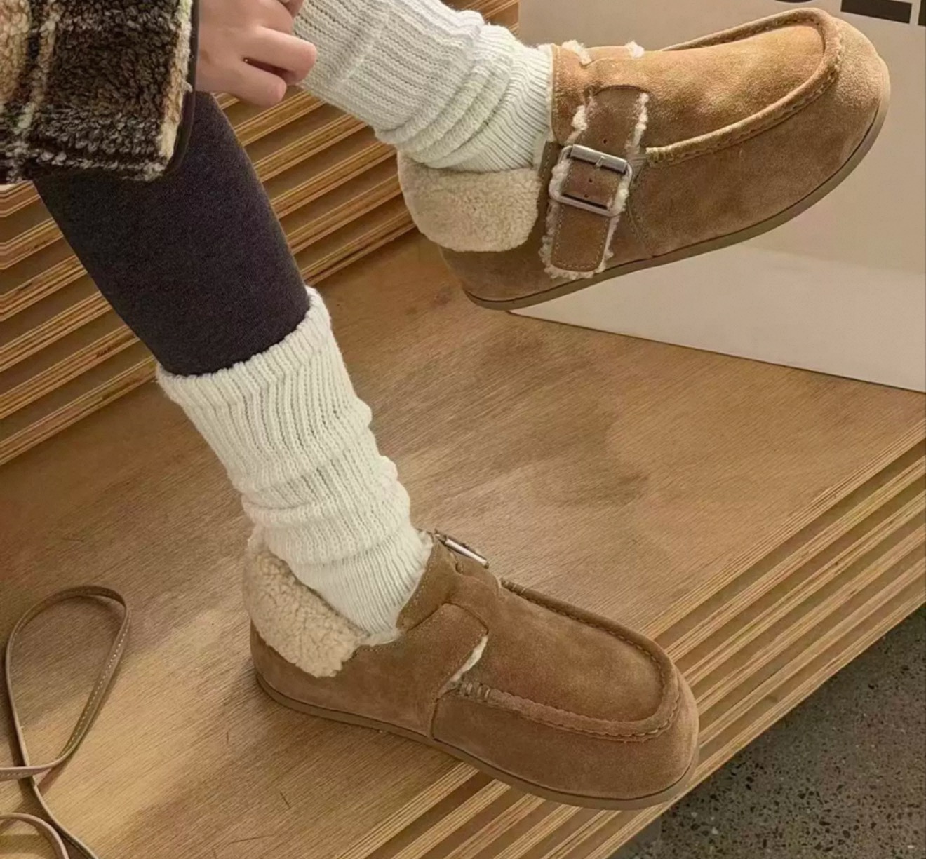 欧货 翻毛勃肯时尚乐福广州真皮鞋 52002