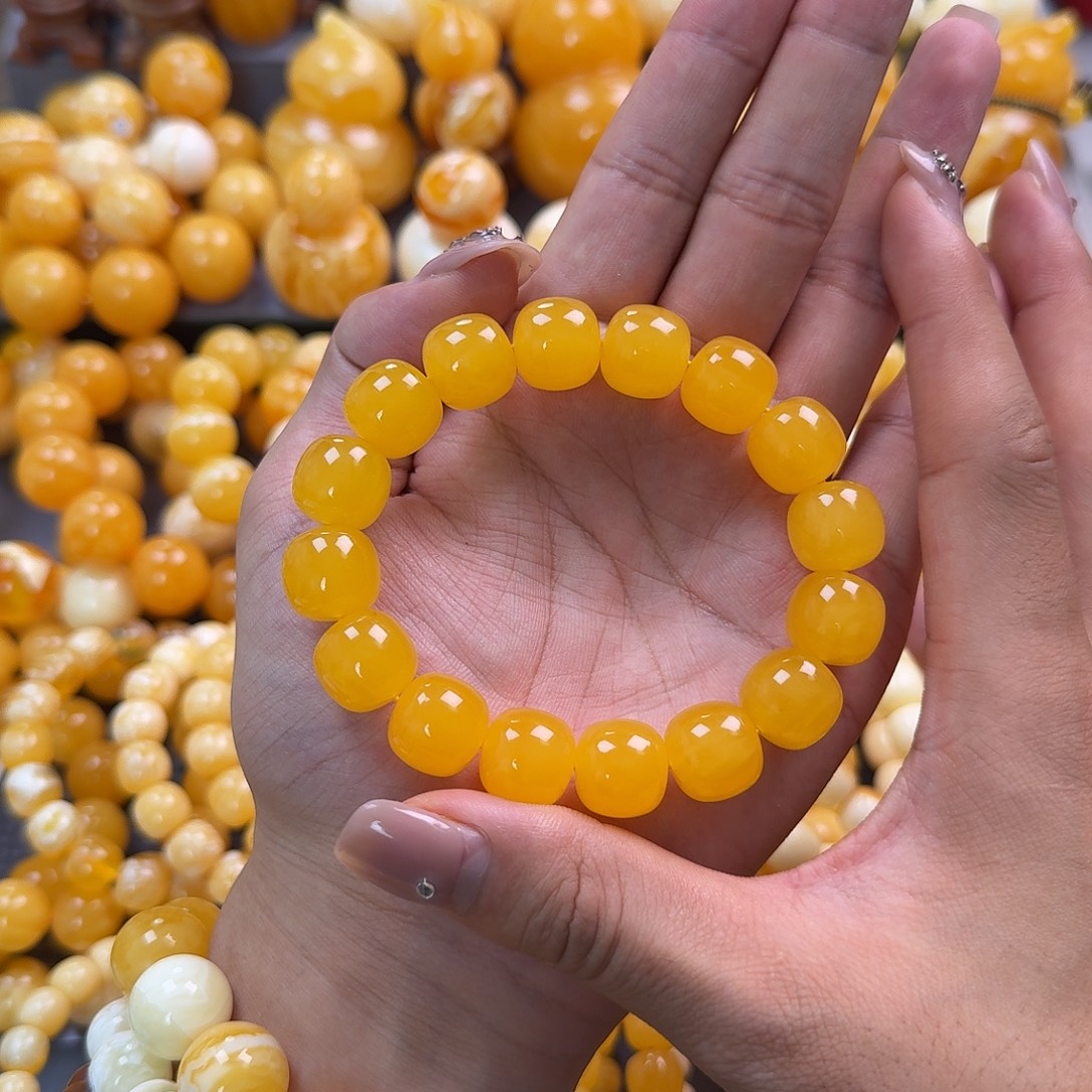 蜜蜡未镶嵌珠宝奇石同料14mm