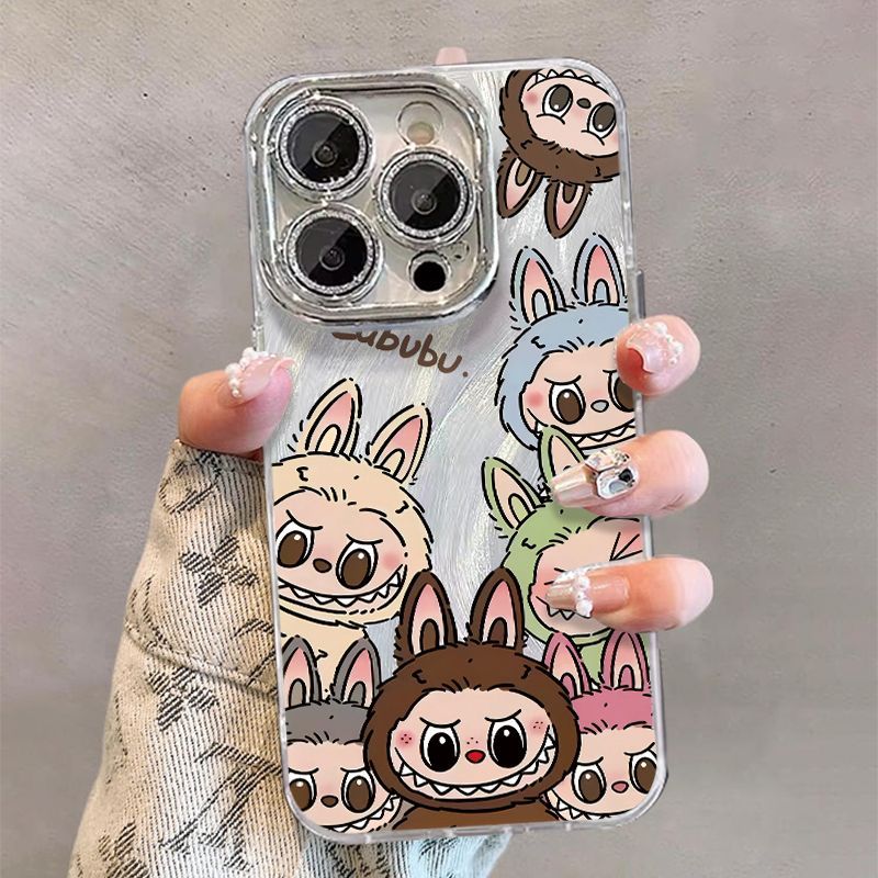 拉布布合集适用苹果13手机壳iPhone15防摔14镭射12promax小众
