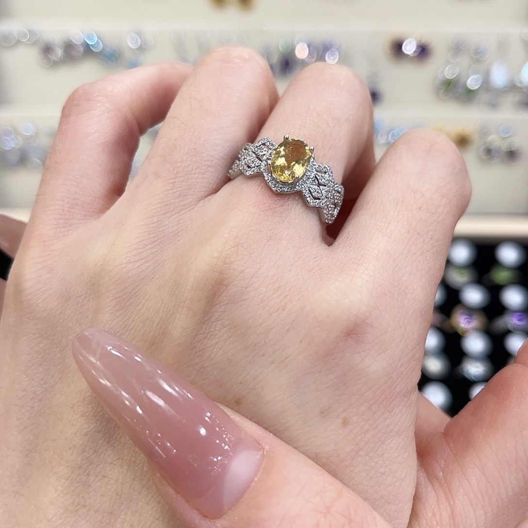 慧***^戒指水晶银S925镶嵌