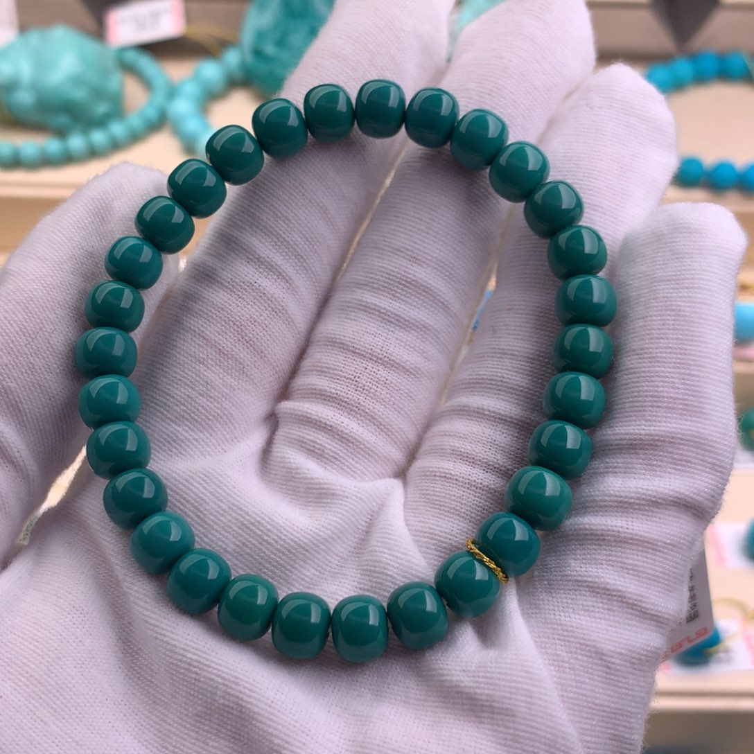 未镶嵌绿松石珠宝奇石走**风