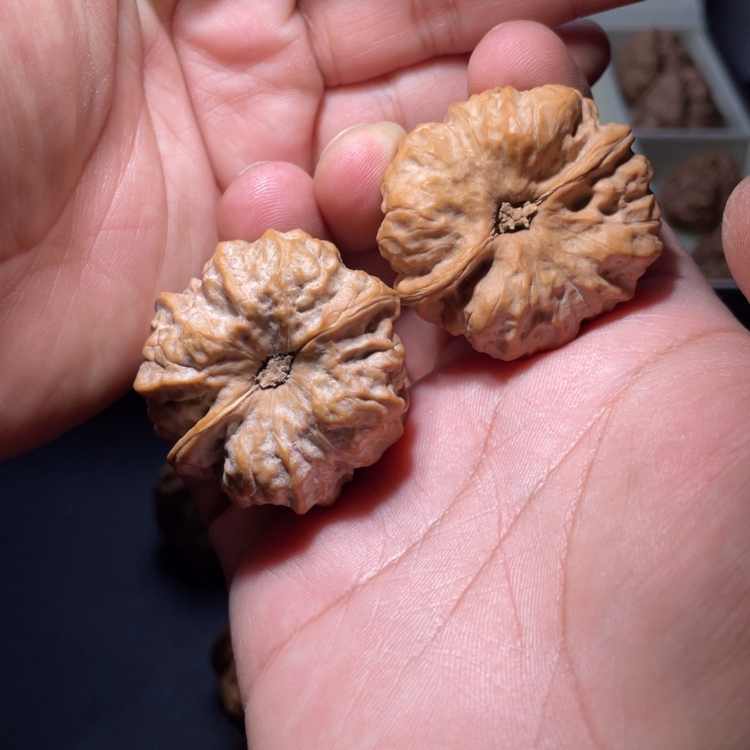 花***战文玩核桃把件40延庆蛤蟆头