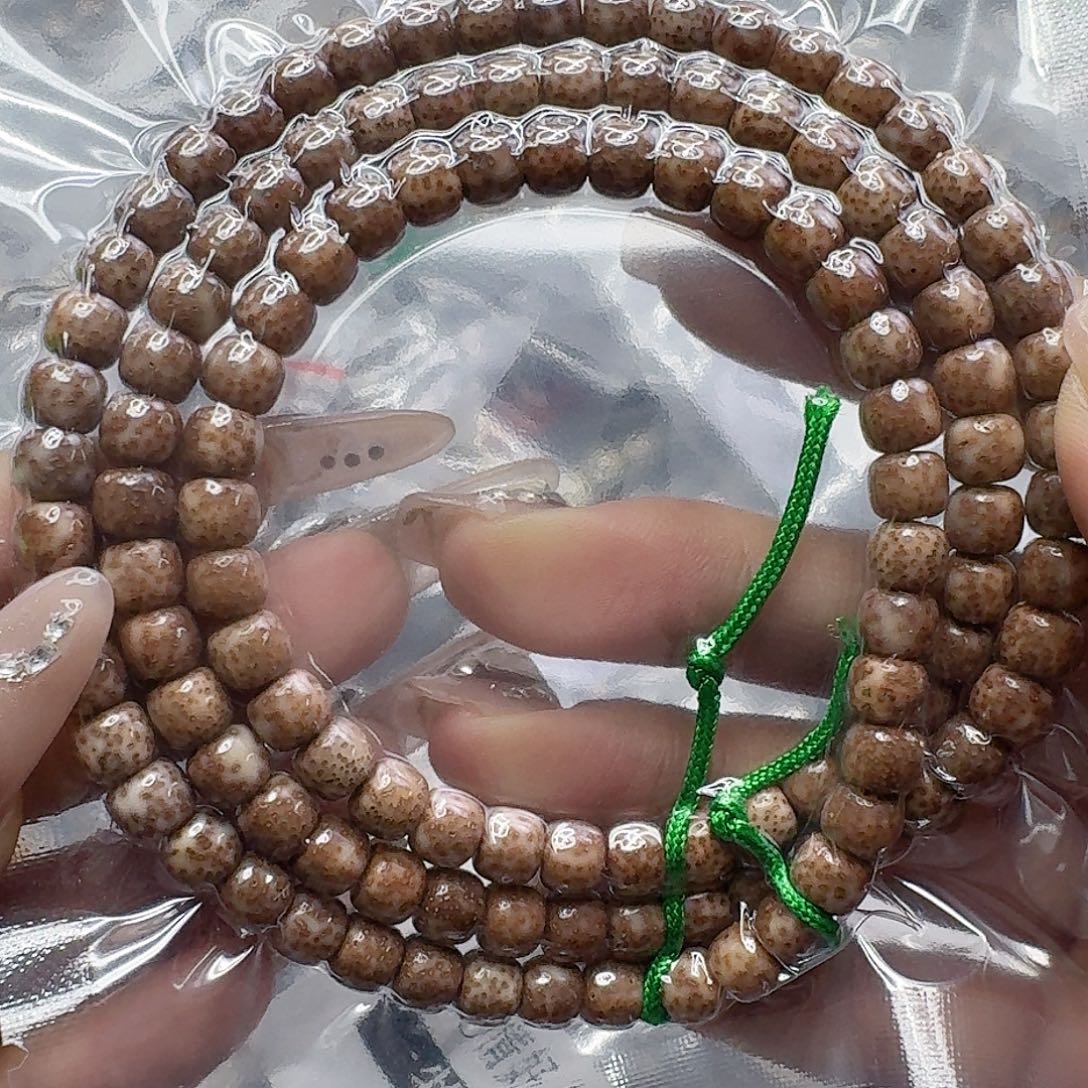 手串星月菩提167传说粉皮遇华星月菩提76-108