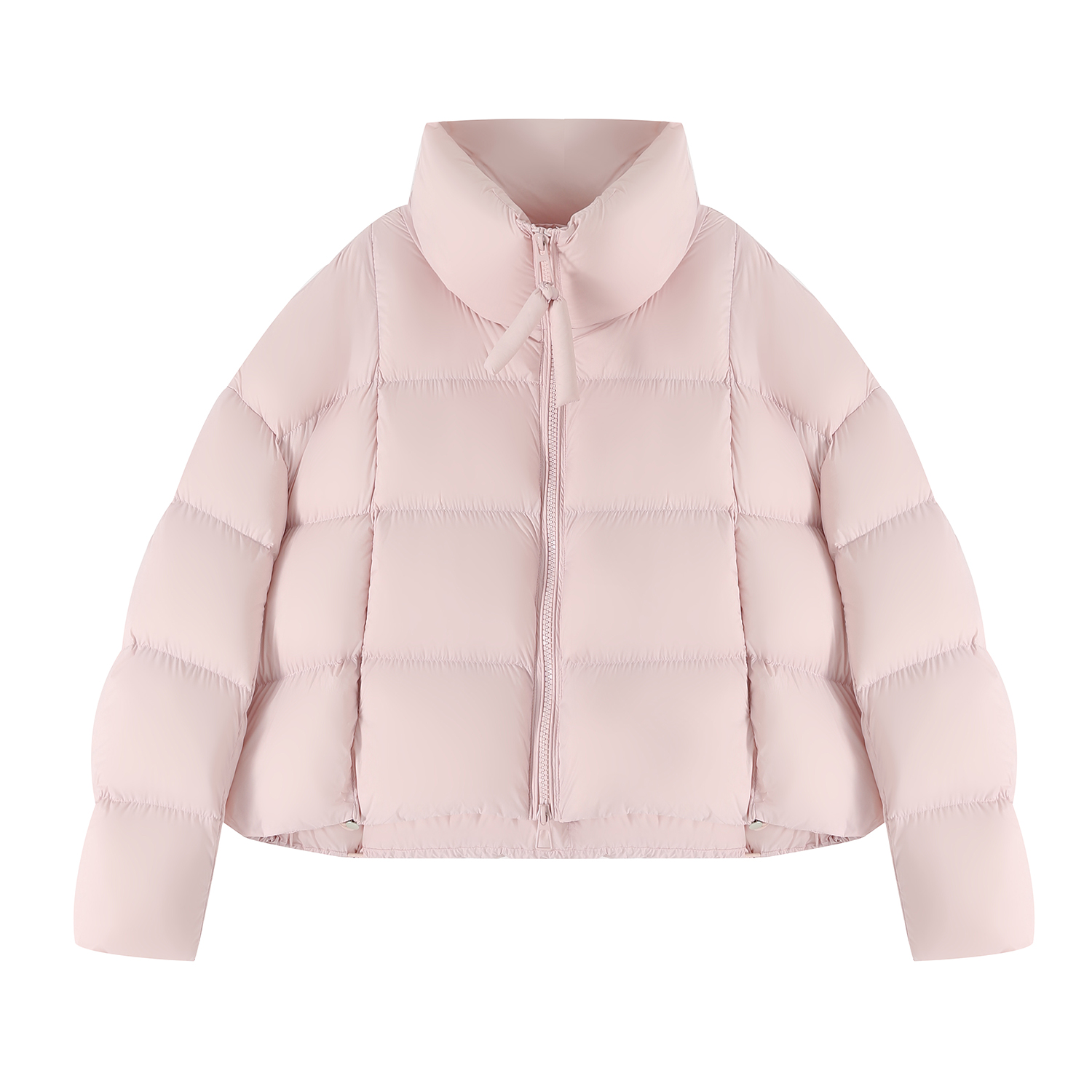 粉色短款冬季羽绒服新款2025年加厚保暖立领宽松百搭外套女冬