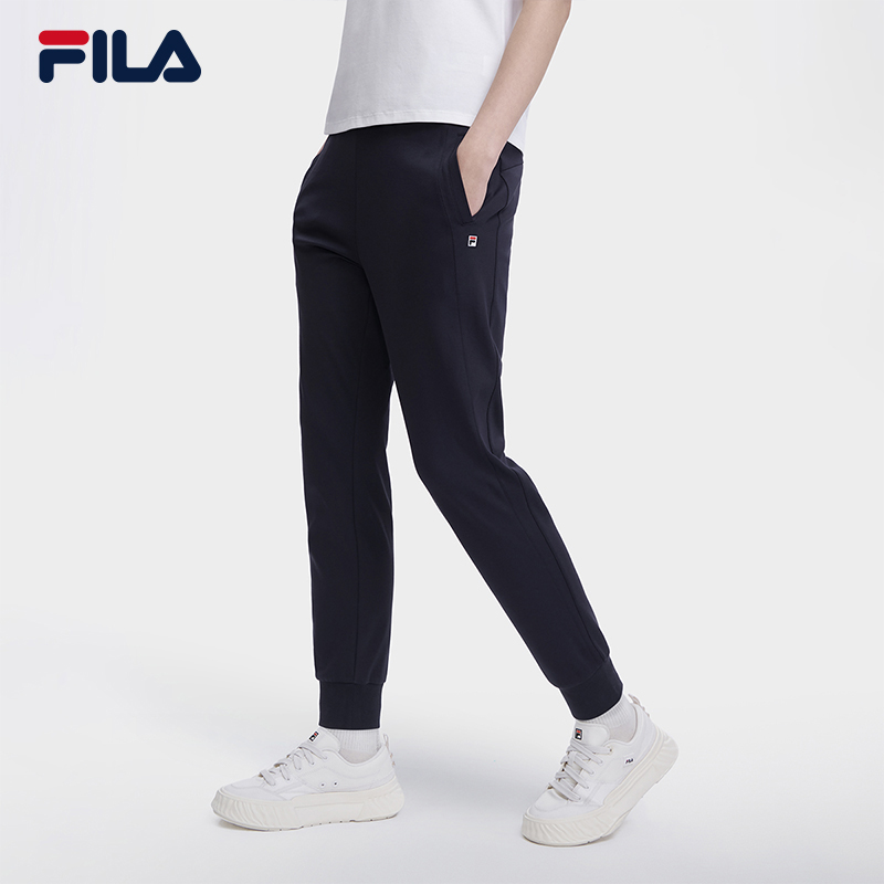 Fila/斐乐2025春夏新款女士针织休闲运动长裤F61W528605A