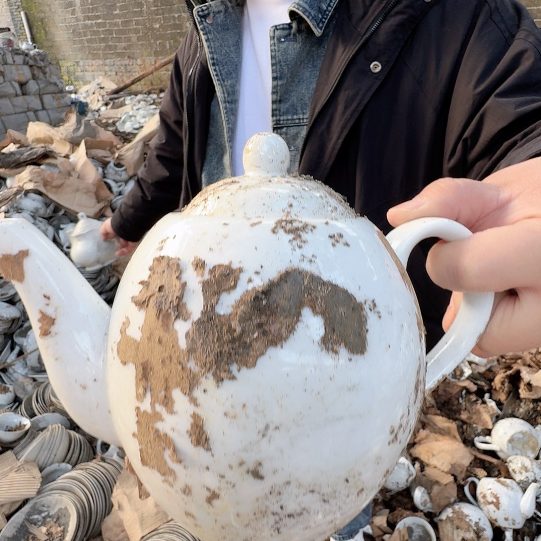 摆件景德镇高温陶瓷球壶