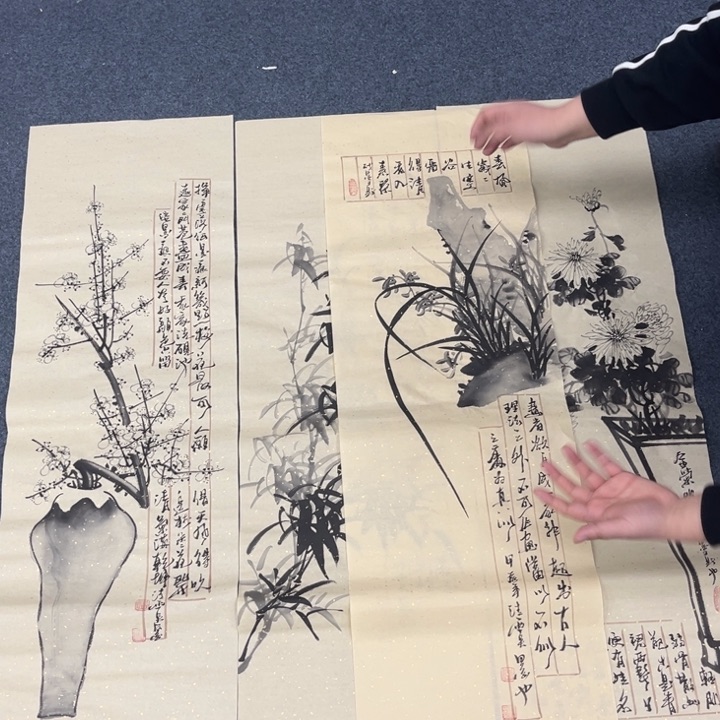 国画绘画手绘作品