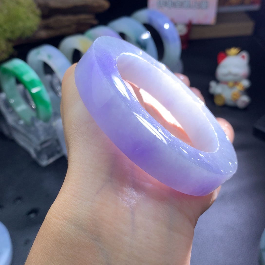 未镶嵌手镯54-61正圈定制翡翠