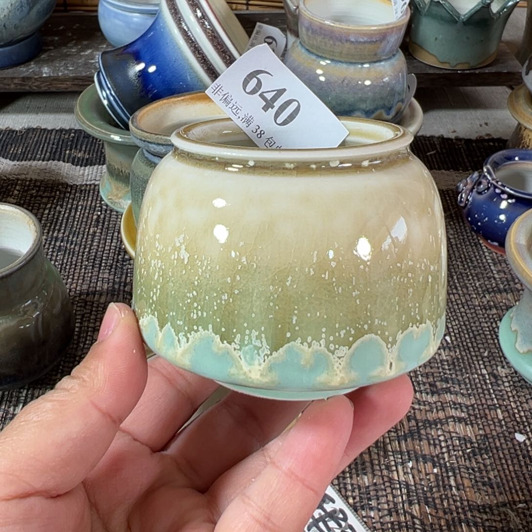 红陶景德镇手工花盆