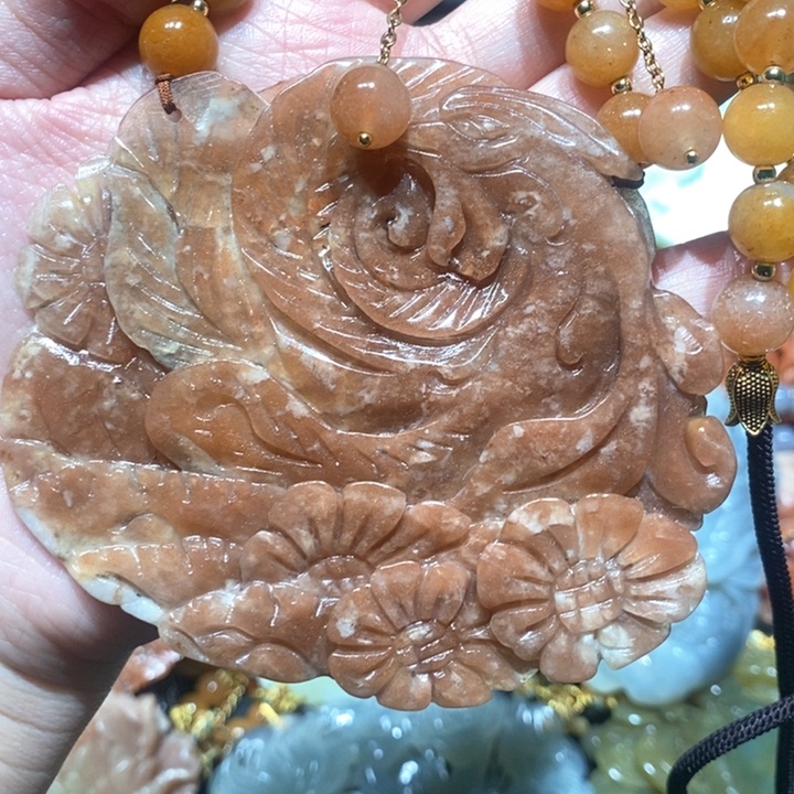 岫玉毛衣链未镶嵌