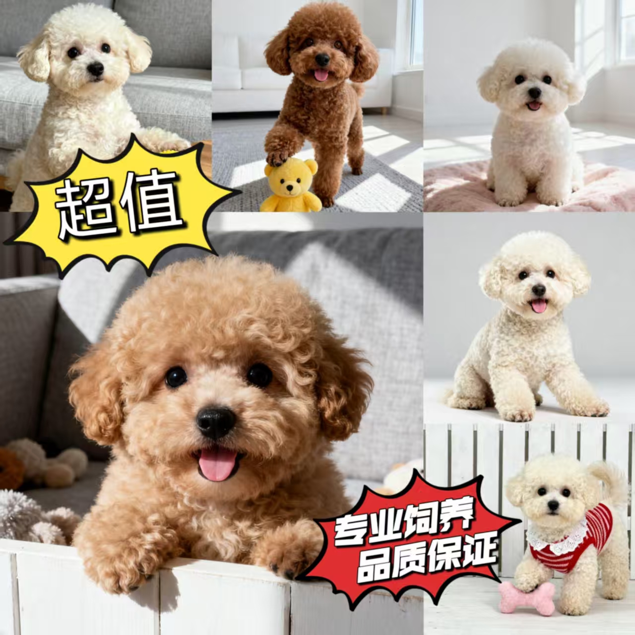 纯种泰迪幼犬纯种泰迪熊宠物狗纯种比熊宝宝泰迪茶杯犬贵宾犬【1】